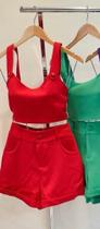 conjunto alfaiataria tam M cor vermelho