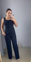 Conjunto Alfaitaria Calça e Colete Feminino Conjunto Alfaitaria Calça e Colete Feminino