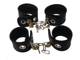 Conjunto Algemas com Tornozeleiras almofadadas com cadeados. AL037