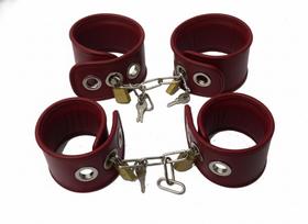 Conjunto Algemas com Tornozeleiras almofadadas com cadeados. AL037