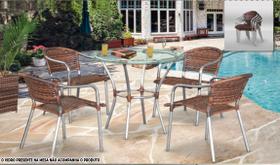 Conjunto Aliança Alumínio (Mesa +Cadeira)