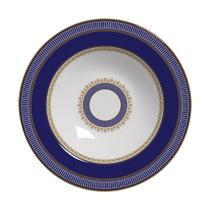 Conjunto Alleanza de 6 Pratos Fundo Plissan Azul - Lhd Louças Conjunto Alleanza de 6 Pratos Fundo Plissan Azul - Lhd Louças