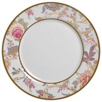 Conjunto Alleanza de 6 Pratos Raso China Flowers Branca - LHD LOUÇAS