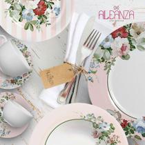 Conjunto Alleanza de 6 Pratos Sobremesa Paris - LHD LOUÇAS