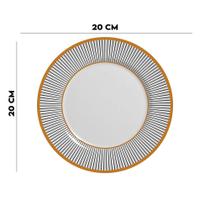 Conjunto Alleanza de 6 Pratos SobremesaRitz - LHD LOUÇAS