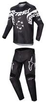 Conjunto Alpinestars Racer Hana Preto/Branco para Motociclista Infantil