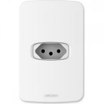 Conjunto Alumbra Gracia 4X2 Branco Com Placa 1 Tomada 20A 85334 Conjunto Alumbra Gracia 4X2 Branco Com Placa 1 Tomada 20A 85334