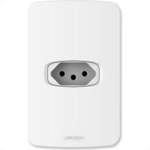 Conjunto Alumbra Gracia 4X2 Branco Com Placa 1 Tomada 20A 85334 Conjunto Alumbra Gracia 4X2 Branco Com Placa 1 Tomada 20A 85334