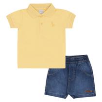 Conjunto Amarelo Bebê Pulla Bulla Menino - 53272-1346 Conjunto Amarelo Bebê Pulla Bulla Menino - 53272-1346