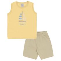 Conjunto Amarelo Primeiros Passos Menino - 53369-1346 Conjunto Amarelo Primeiros Passos Menino - 53369-1346