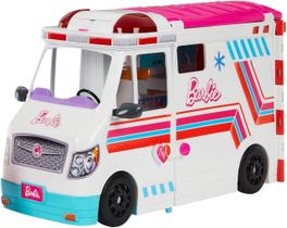 Conjunto Ambulância Resgate Da Barbie Luz E Som Mattel Hkt79 Conjunto Ambulância Resgate Da Barbie Luz E Som Mattel Hkt79