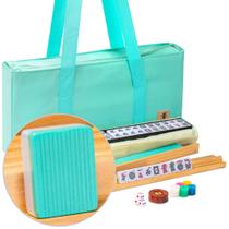 Conjunto American Mahjong Yellow Mountain Seabreeze com estojo