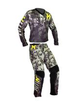 Conjunto Amx Camisa Calça Classic Camuflado Verde Neon Conjunto Amx Camisa Calça Classic Camuflado Verde Neon