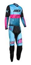 Conjunto amx prime race infantil rosa/azul