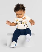 Conjunto Animais Bebê Menino Safari Bichos Body Cotton e Calça Saruel cPunho Bebê Menino - Brandili Conjunto Animais Bebê Menino Safari Bichos Body Cotton e Calça Saruel cPunho Bebê Menino - Brandili