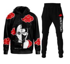 Conjunto Anime Moletom Naruto Akatsuki Blusa Capuz Forrado Bolso + Calça Top Full Conjunto Anime Moletom Naruto Akatsuki Blusa Capuz Forrado Bolso + Calça Top Full