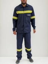 Conjunto Anti-chama Camisa Manga Longa Calça Refletiva Nr10