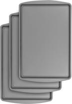 Conjunto antiaderente médio Cookie Pan BakeReze de 3 peças (38x26cm)