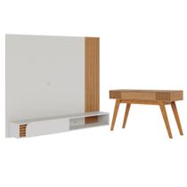 Conjunto Aparador com Home Tv Noir Off White Matte Freijo Conjunto Aparador com Home Tv Noir Off White Matte Freijo