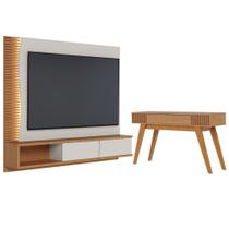 Conjunto Aparador com Painel Noir Off White Matte Freijo Conjunto Aparador com Painel Noir Off White Matte Freijo