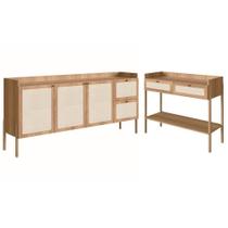 Conjunto Aparador E Buffet Palhinha Hanover Artesano