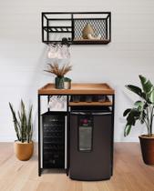 Conjunto Aparador e Pereo Adega Notte Cervejeira 88 e Aéreo Boreal p Adega