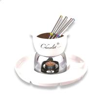 Conjunto Aparelho De Fondue 8 Peças Chocolate Frutas Queijos - Haüskraft