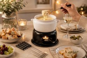 Conjunto Aparelho De Fondue Cerâmica Queijo Chocolate 11 Peças Panela Cumbuca Porcelana Serviço Kit Conjunto Aparelho De Fondue Cerâmica Queijo Chocolate 11 Peças Panela Cumbuca Porcelana Serviço Kit