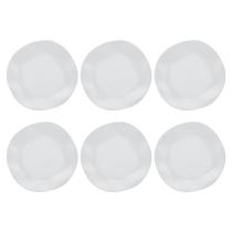 Conjunto Aparelho De Jantar Oxford 06 Pratos Fundos 22,5cm Cerâmica Ryo White Branco