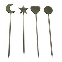 Conjunto aperitivo Shake and Snack em aco inox 4 pecas Prata