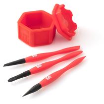 Conjunto aplicador de pincel de cola Sili Non-Stick Micro Silicone