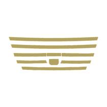 Conjunto Aplique Interno Grade Frontal Para Daf XF Dourado Conjunto Aplique Interno Grade Frontal Para Daf XF Dourado