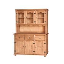 Conjunto Arca Oratório - 3 Portas Almofadadas + 3 Gavetas + 3 Portas de Vidro - Tommy Design