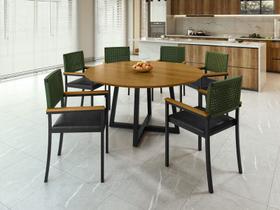 Conjunto Área Gourmet 6 Cadeiras 1,50m Coliseu Paonanda Conjunto Área Gourmet 6 Cadeiras 1,50m Coliseu Paonanda