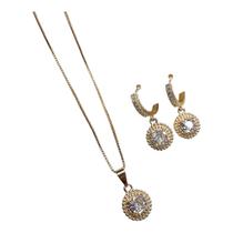 Conjunto argolinha click pingente redondo esferas Conjunto argolinha click pingente redondo esferas