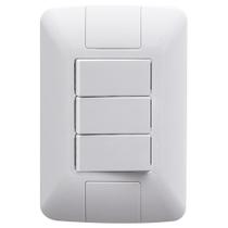 Conjunto Aria 3 Interruptores Simples 6A 250V Tramontina