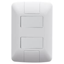 Conjunto Aria com 2 Interruptores Simples 6A 250V Branco Tramontina