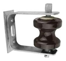 Conjunto Armação E Isolador Vertical Roldana Porcelana Poste