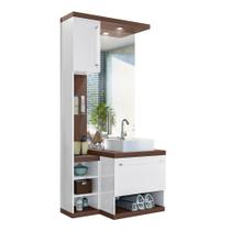 Conjunto Armario para Banheiro Turim Nogal Ebano