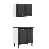 Conjunto Armario para Cozinha New Premium Itatiaia Com Aereo e Balcão Conjunto Armario para Cozinha New Premium Itatiaia Com Aereo e Balcão