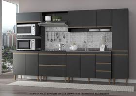 Conjunto armários de cozinha modulada 6 peças 3,20m CJ30-017 Semplicitá Móveis Conjunto armários de cozinha modulada 6 peças 3,20m CJ30-017 Semplicitá Móveis