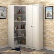 Conjunto Armários para Escritório 2 peças Branco Tecnomobili