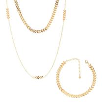 Conjunto Armém Rr Bijoux Escamas Colar Pulseira