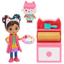 Conjunto Art Studio Gabby's Dollhouse com 2 bonecos de brinquedo, 2 acessos Conjunto Art Studio Gabby's Dollhouse com 2 bonecos de brinquedo, 2 acessos