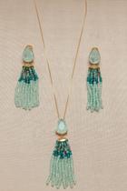 Conjunto Artesanal Cascata Colar + Brinco