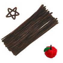 Conjunto artesanal de limpeza de tubos Swpohrat, 100 peças, marrom para bricolage Conjunto artesanal de limpeza de tubos Swpohrat, 100 peças, marrom para bricolage