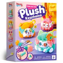 Conjunto artesanal Klever Kits de chaveiros de pelúcia DIY para crianças a partir de 6 anos Conjunto artesanal Klever Kits de chaveiros de pelúcia DIY para crianças a partir de 6 anos
