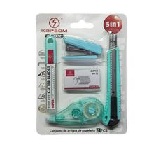 Conjunto Artigos de Papelaria 5 Peças Conjunto Artigos de Papelaria 5 Peças