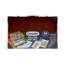 Conjunto Artístico Crayola com Estojo de Madeira - Mais de 80 Peças para Crianças a partir de 8 Anos