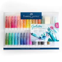Conjunto artístico Faber-Castell Gelatos 28 lápis de cor em aquarela Conjunto artístico Faber-Castell Gelatos 28 lápis de cor em aquarela